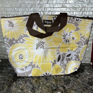 Thirty-one lunch tote. NWOT. Awesome Blossom. Yellow/brown.